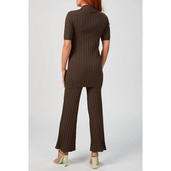 NEW RONNY KOBO xiomara knit pant in espresso - Picture 3 of 6
